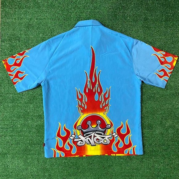 Vintage Y2K JNCO button up shortsleeve shirt. - Picture 3 of 6